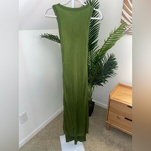 Atlein Green Knit Midi‎ Dress